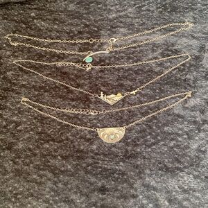 3 nature necklaces